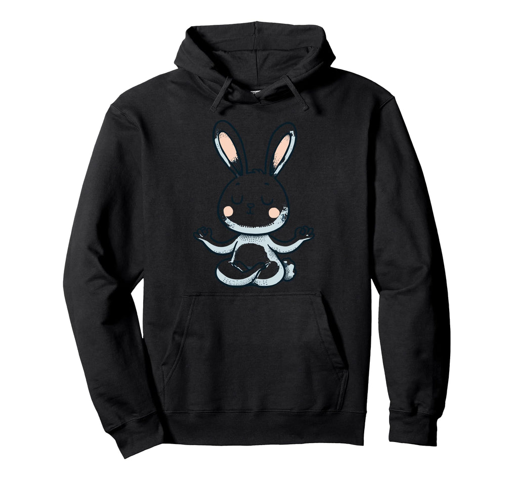 Meditation Rabbit Yoga Pose Relaxing Hoodie - Streetwear Style Unisex - T-Shirt, Sweatshirt, Hoodie