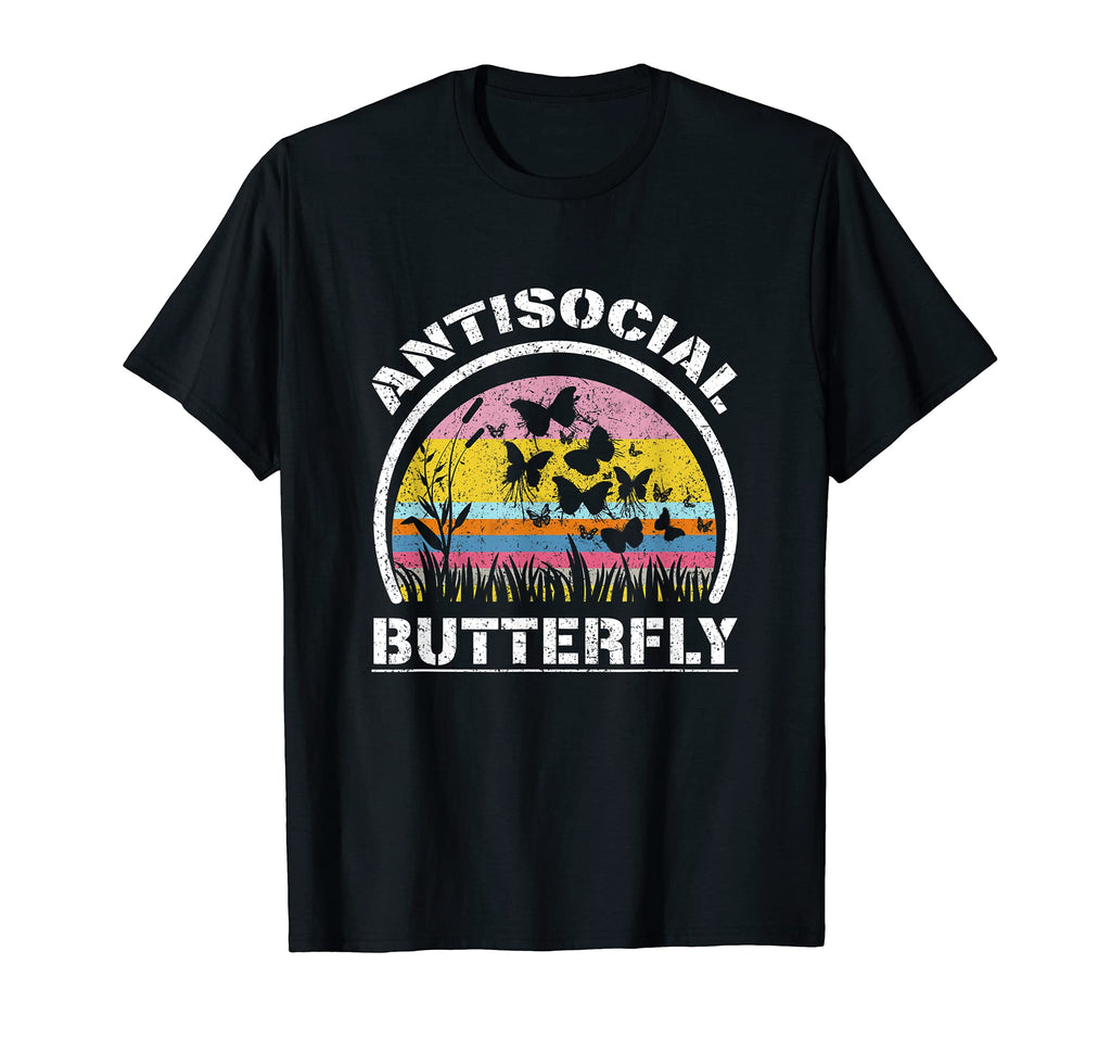Antisocial Butterfly Funny Awkwardness T-Shirt - Unique Graphic for Adults - T-Shirt, Sweatshirt, Hoodie