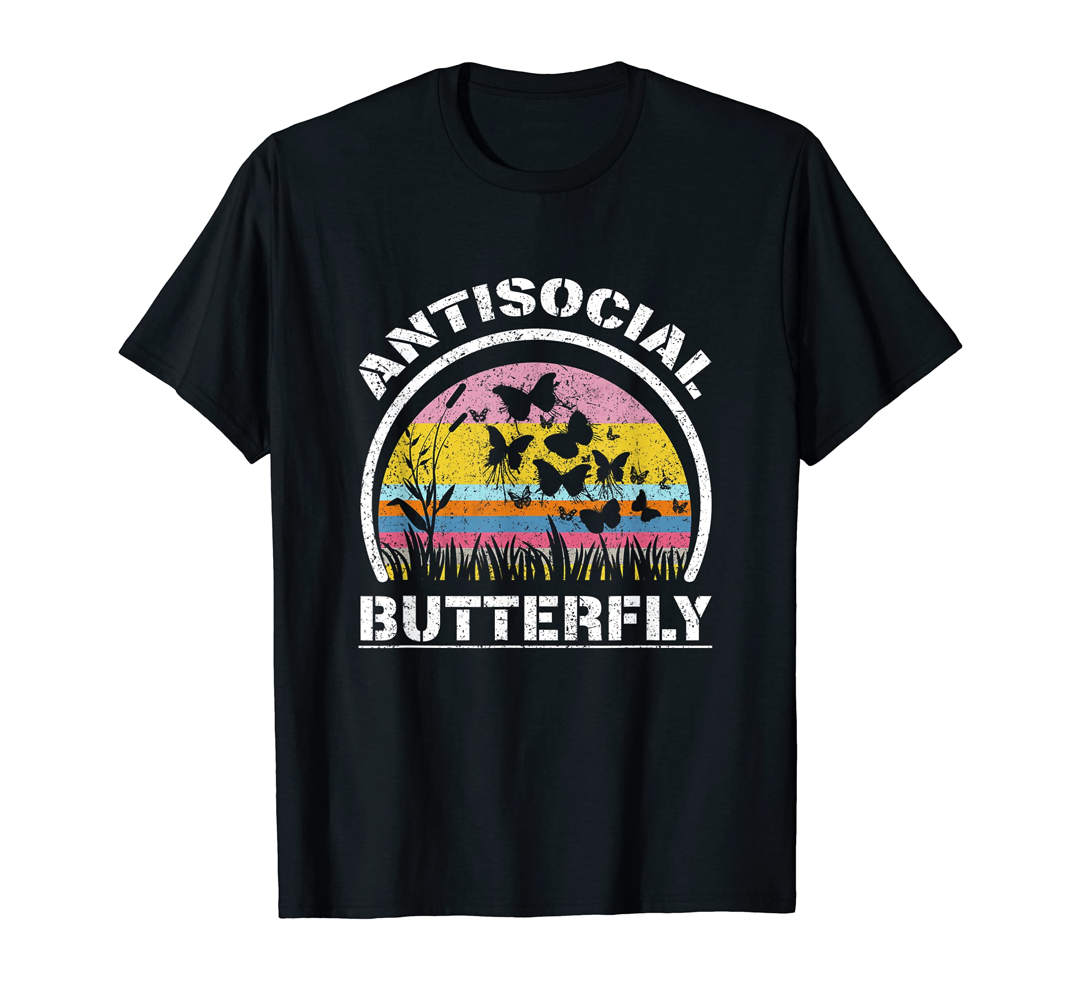 Antisocial Butterfly Funny Awkwardness T-Shirt - Unique Graphic for Adults - T-Shirt, Sweatshirt, Hoodie