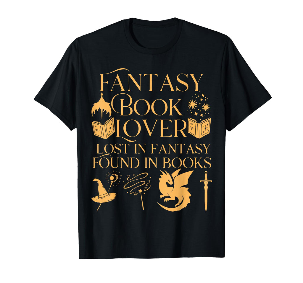 Fantasy Book Lover Dragons And Magic T-Shirt - Minimalist Print Men Women - T-Shirt, Sweatshirt, Hoodie