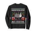 Overstimulated But Festive Possum Ugly Sweatshirt - Trendy Graphic Unisex - T-Shirt, Sweatshirt, Hoodie