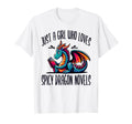 Dragon Novels Spicy Just Fantasy T-Shirt - Aesthetic Graphic Men Women - T-Shirt, Sweatshirt, Hoodie