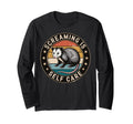 Opossum Therapeutic Screaming Stress Sweatshirt - Aesthetic Graphic Unisex - T-Shirt, Sweatshirt, Hoodie