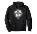 Sacred Cross Moth Goth Horror Hoodie - Casual Everyday Wear Unisex - T-Shirt, Sweatshirt, Hoodie