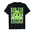End Stigma Mental Health Green Ribbon 67 T-Shirt - Novelty Apparel Unisex - T-Shirt, Sweatshirt, Hoodie