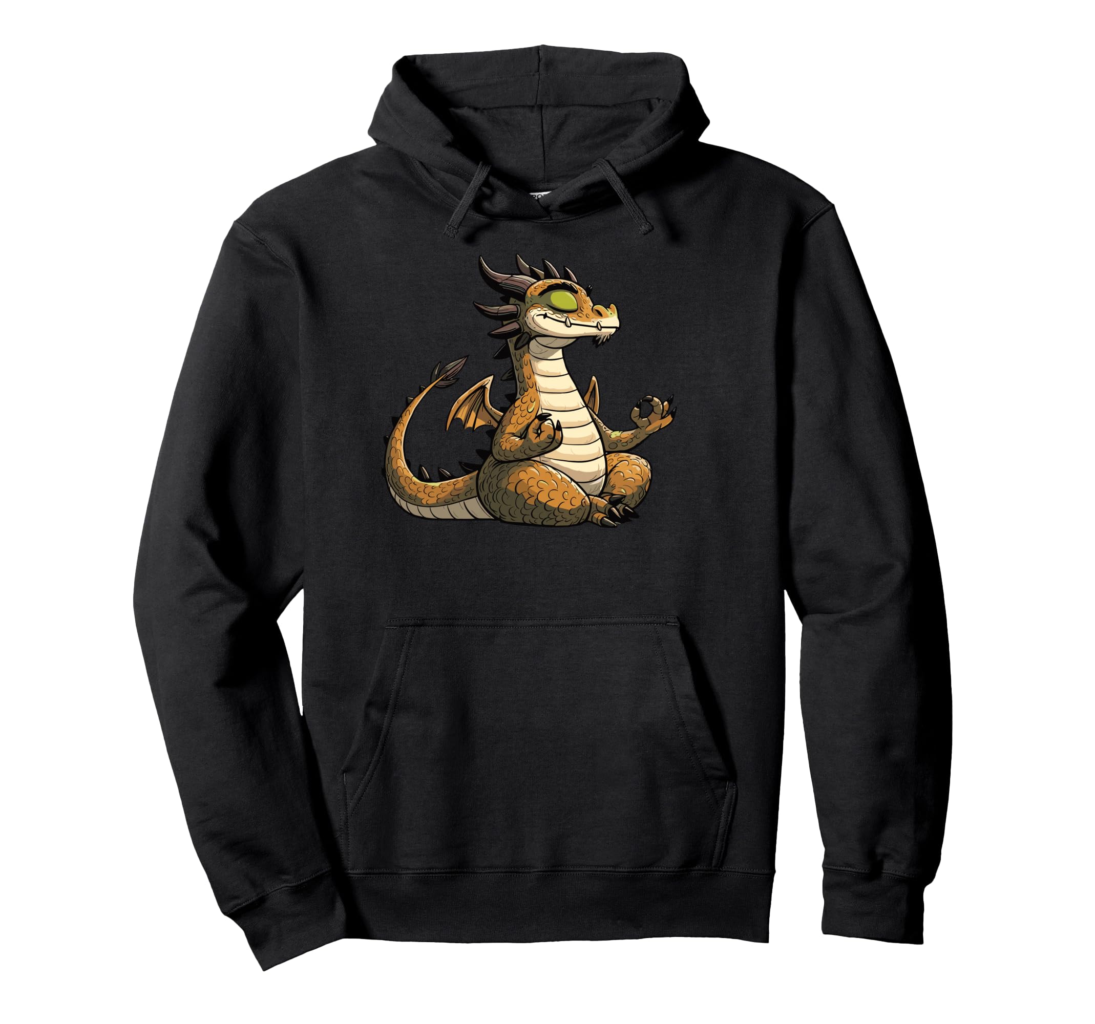 Meditation Dragon Yoga Pose Relaxing Hoodie - Trendy Graphic Men Women - T-Shirt, Sweatshirt, Hoodie