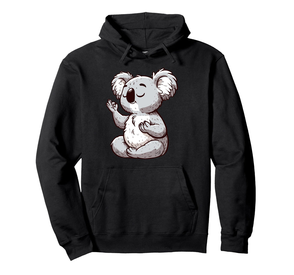 Meditation Koala Yoga Pose Relaxing Hoodie - Streetwear Style Men Women - T-Shirt, Sweatshirt, Hoodie