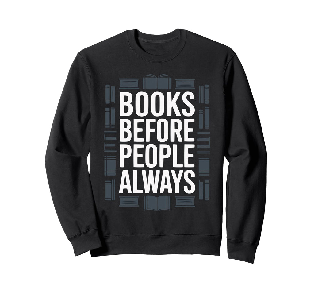 Introvert Book Lover Shy Sweatshirt - Custom Art Print for Adults - T-Shirt, Sweatshirt, Hoodie