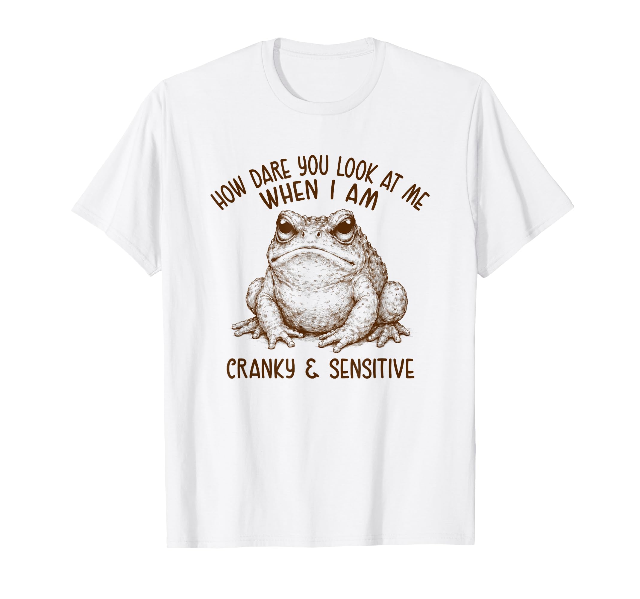 Social Anxiety Introvert Grumpy Frog How T-Shirt - Graphic Print Unisex - T-Shirt, Sweatshirt, Hoodie