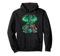Book Dragon Reading Fantasy Hoodie - Trendy Graphic Unisex - T-Shirt, Sweatshirt, Hoodie