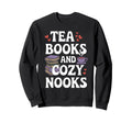 Tea And Literature Cozy Reading Nook Sweatshirt - Graphic Print Men Women - T-Shirt, Sweatshirt, Hoodie