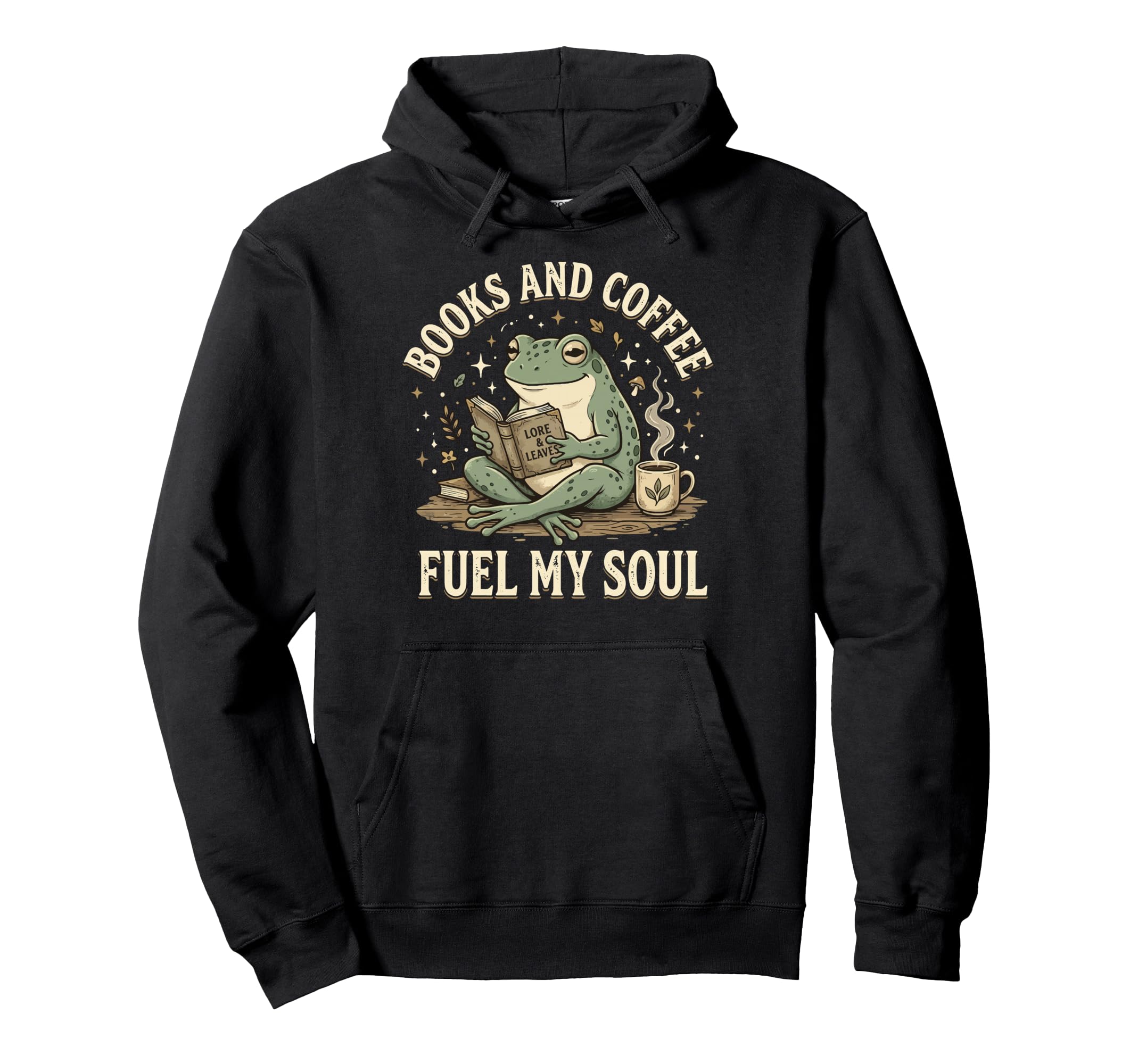 Books And Coffee Fuel My Soul Hoodie - Minimalist Print Men Women - T-Shirt, Sweatshirt, Hoodie