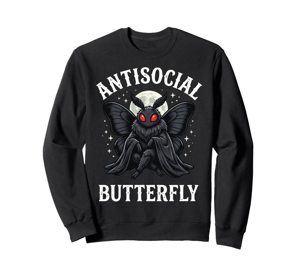 Cryptid Cryptozoology Mothman Introvert T-Shirt - Unique Graphic Unisex - T-Shirt, Sweatshirt, Hoodie