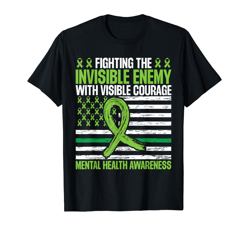 Mental Health Awareness American T-Shirt - Aesthetic Graphic for Adults - T-Shirt, Sweatshirt, Hoodie