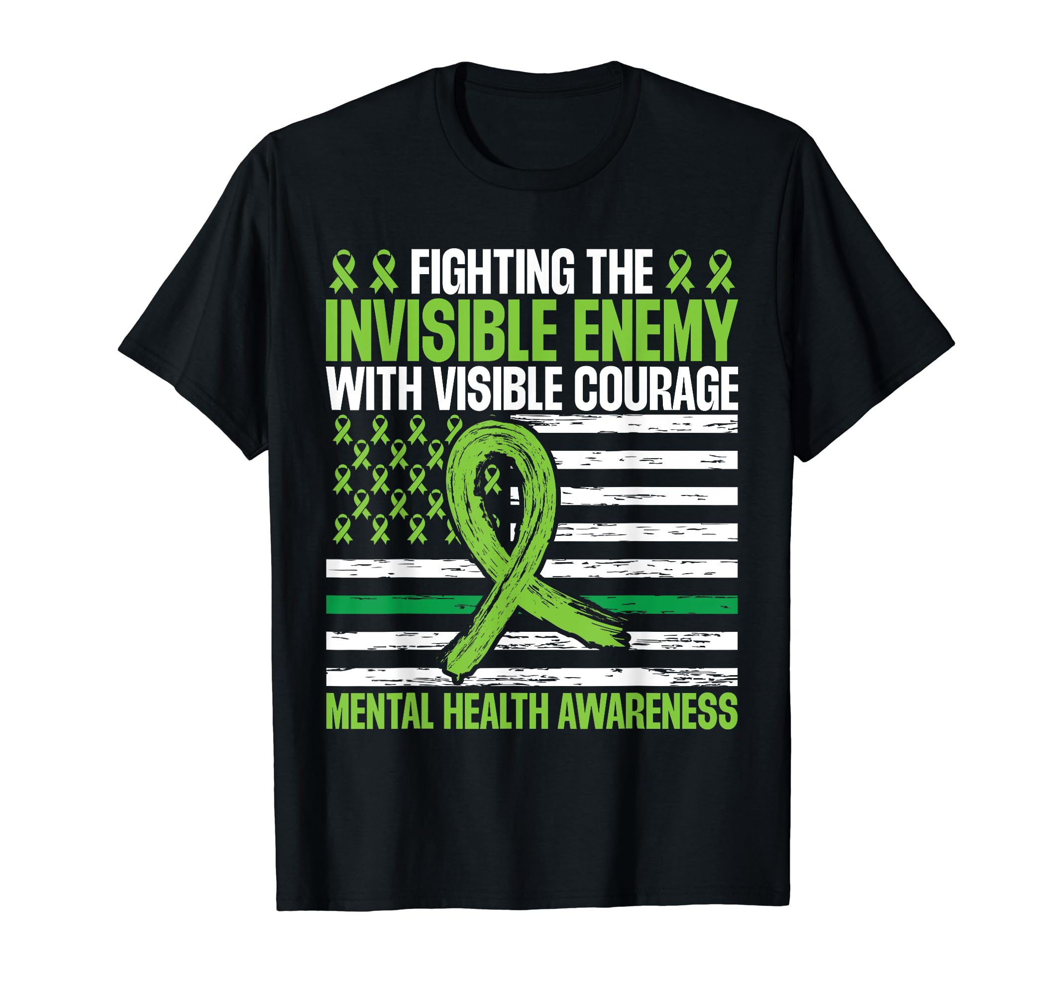 Mental Health Awareness American T-Shirt - Aesthetic Graphic for Adults - T-Shirt, Sweatshirt, Hoodie