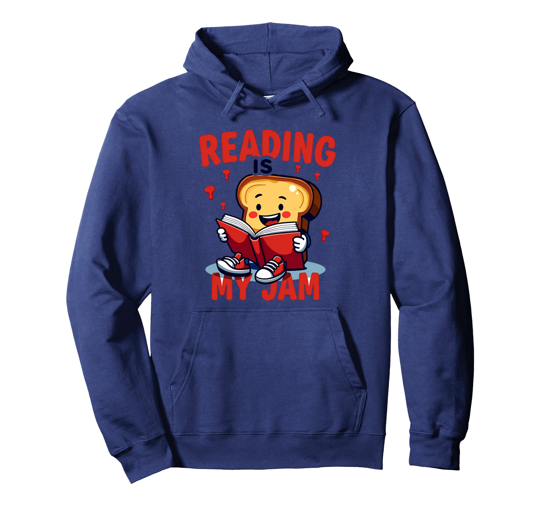 Reading Is My Jam Funny I Love To Read Hoodie - Trendy Graphic Men Women - T-Shirt, Sweatshirt, Hoodie