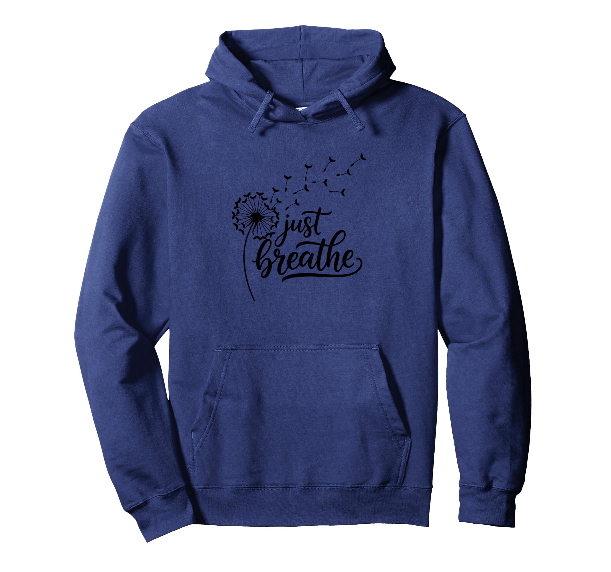Just Breathe Wellness Mindfulness Hoodie - Novelty Apparel for Adults - T-Shirt, Sweatshirt, Hoodie