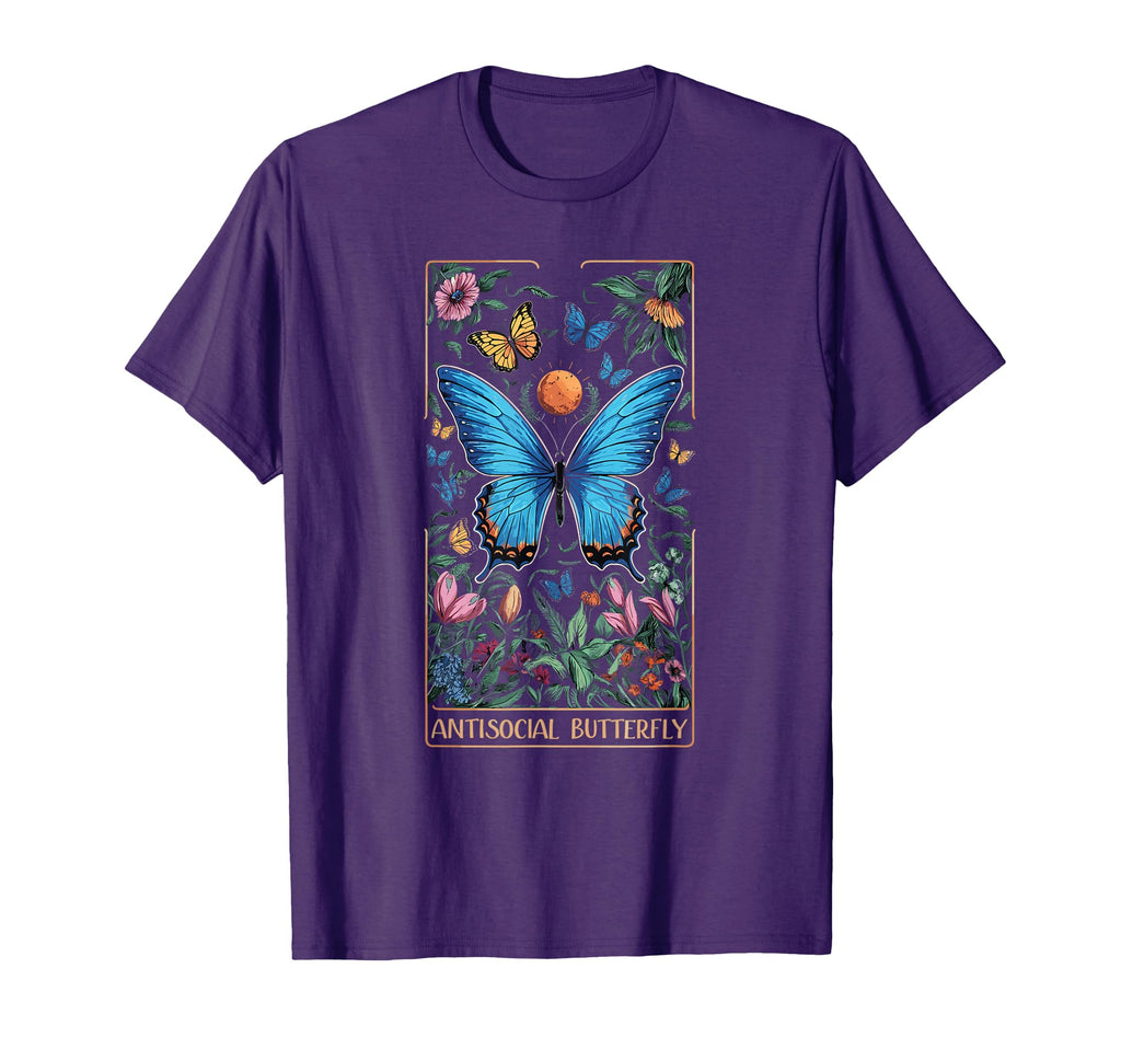 Antisocial Butterfly Tarot Card T-Shirt - Casual Everyday Wear Unisex - T-Shirt, Sweatshirt, Hoodie