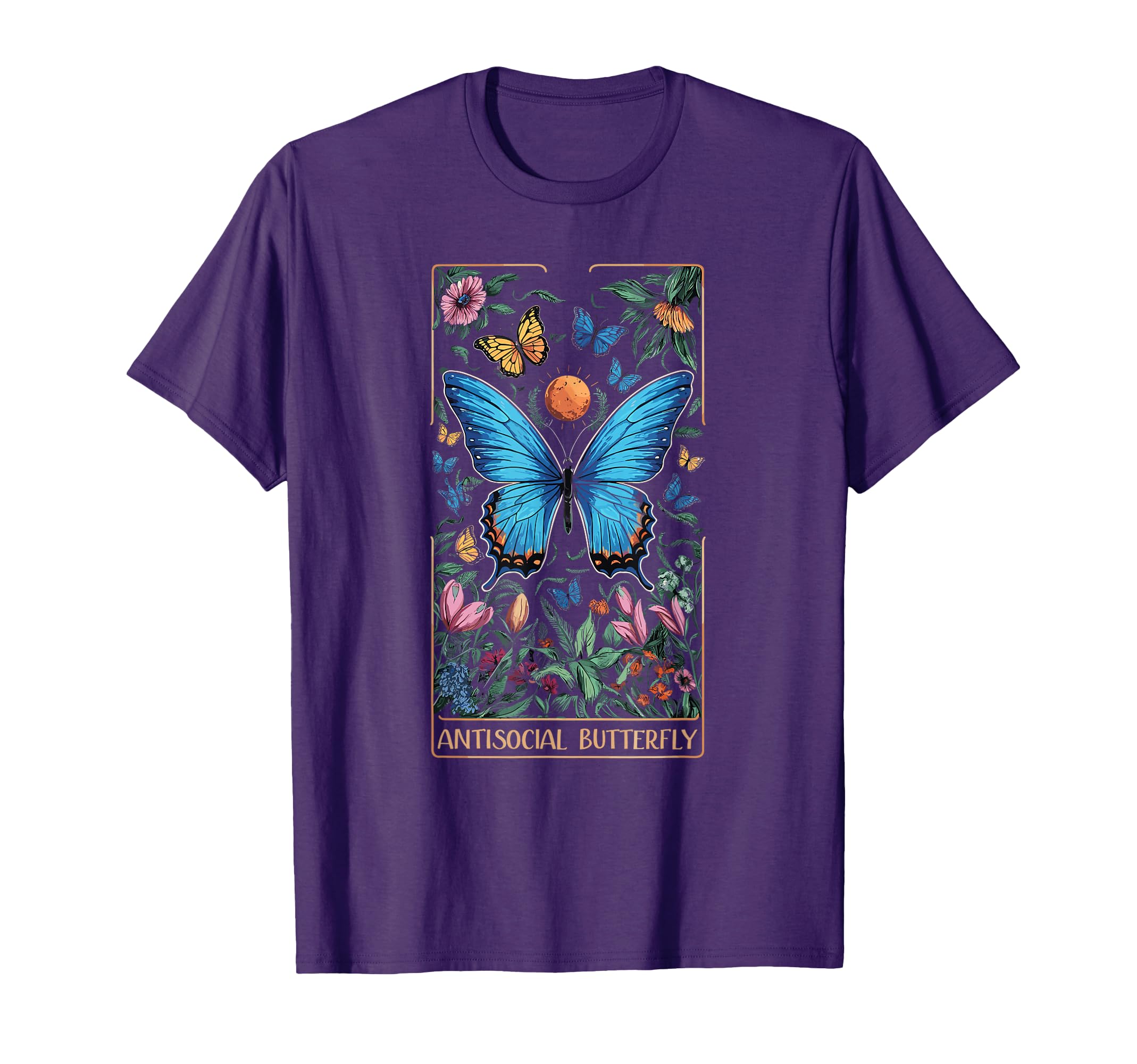 Antisocial Butterfly Tarot Card T-Shirt - Casual Everyday Wear Unisex - T-Shirt, Sweatshirt, Hoodie