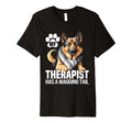 Funny Therapy Service Dog German T-Shirt - Unique Graphic for Adults - T-Shirt, Sweatshirt, Hoodie