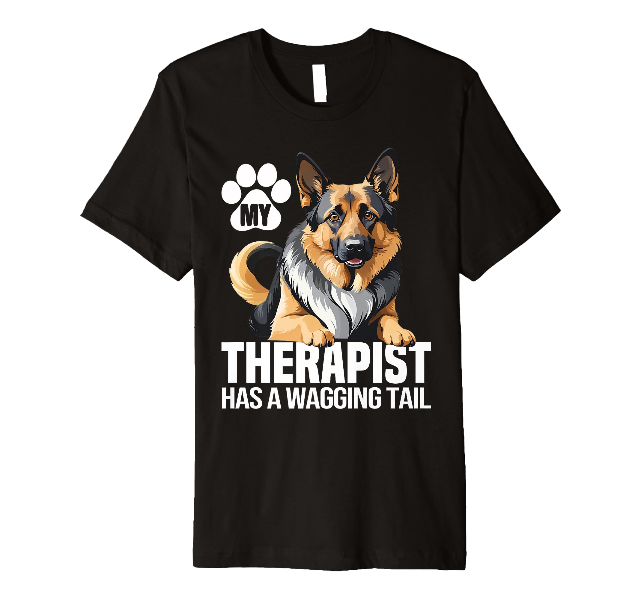 Funny Therapy Service Dog German T-Shirt - Unique Graphic for Adults - T-Shirt, Sweatshirt, Hoodie