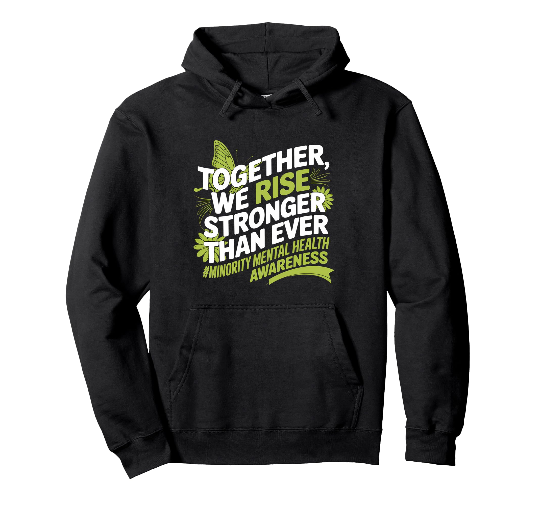 Together We Rise Butterfly Minority Hoodie - Unique Graphic Men Women - T-Shirt, Sweatshirt, Hoodie