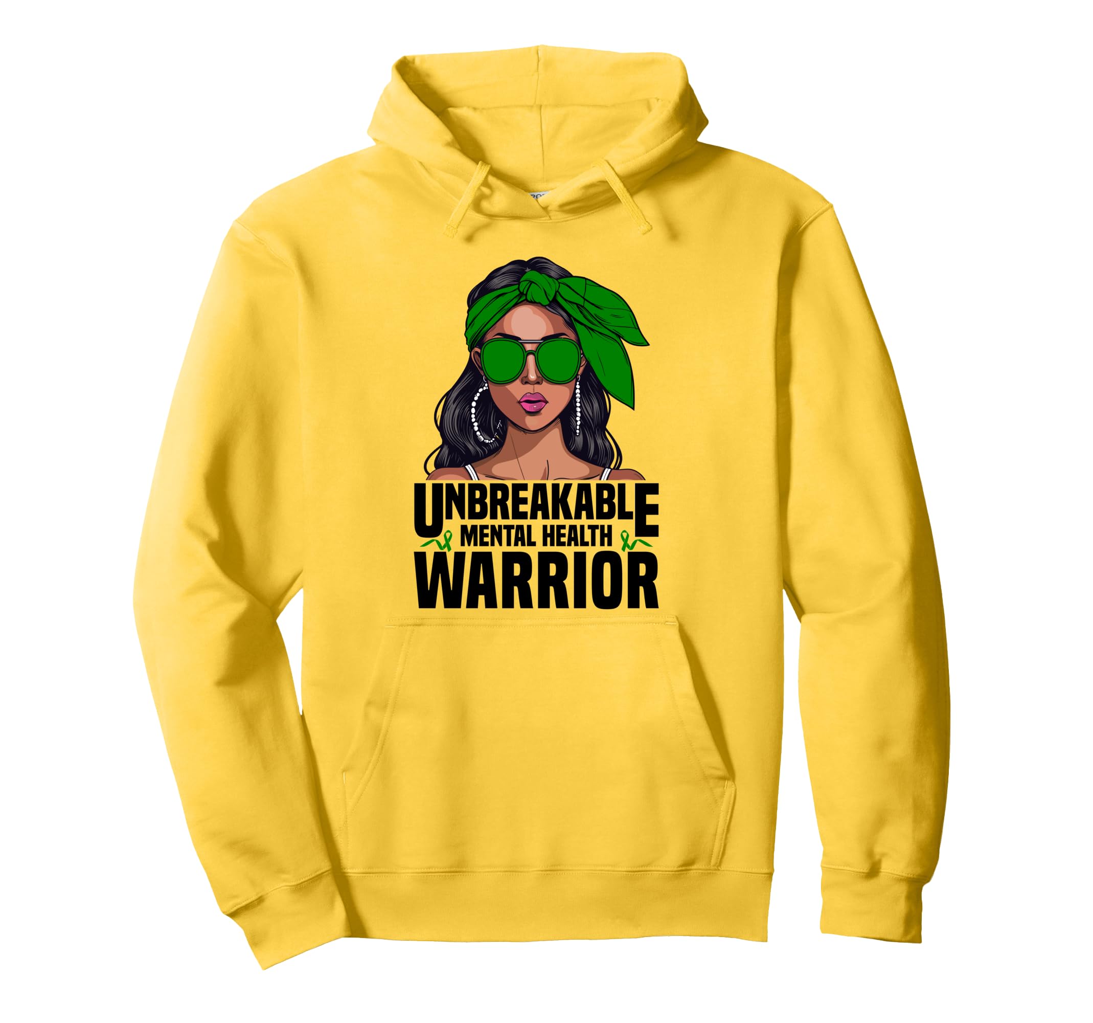 Mental Health Warrior Unbreakable Hoodie - Streetwear Style for Adults - T-Shirt, Sweatshirt, Hoodie