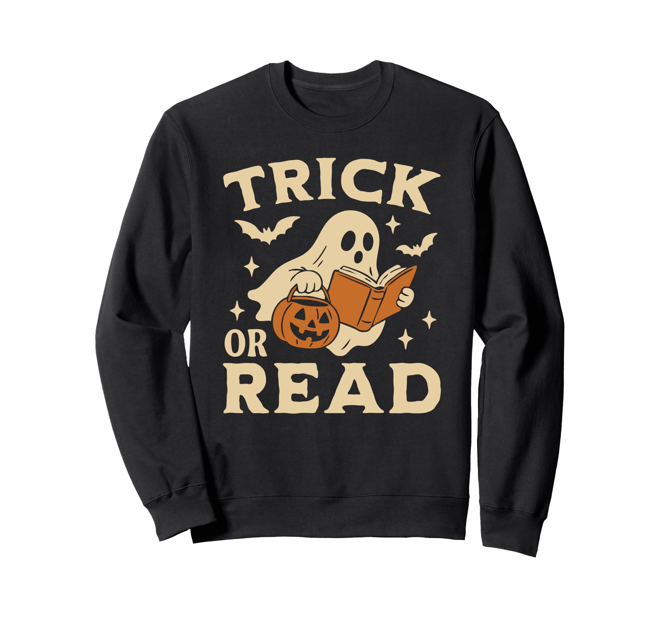 Row Ghosts Reading Halloween Book Sweatshirt - Streetwear Style Men Women - T-Shirt, Sweatshirt, Hoodie