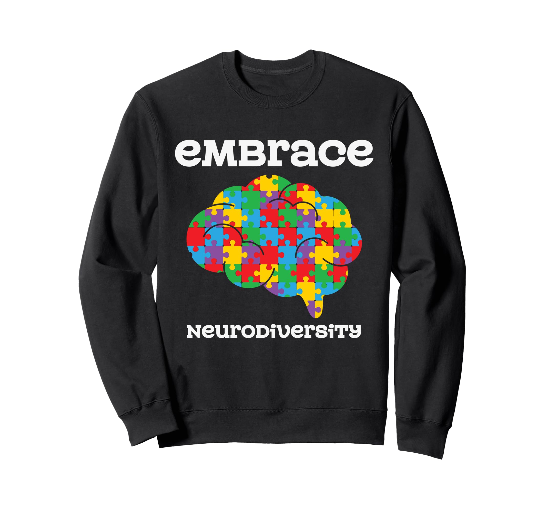 Neurodiversity Celebrate Brain Sweatshirt - Custom Art Print for Adults - T-Shirt, Sweatshirt, Hoodie