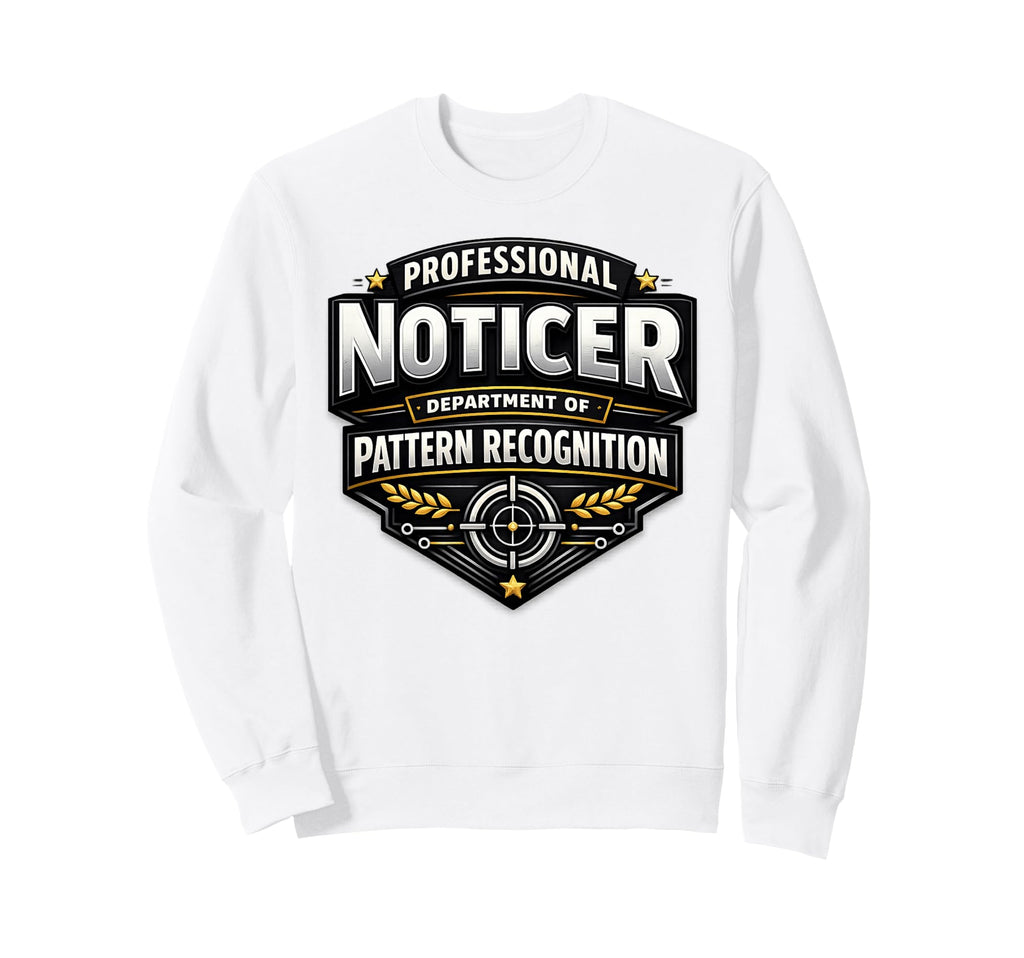 Professional Noticer Department Sweatshirt - Custom Art Print for Adults - T-Shirt, Sweatshirt, Hoodie