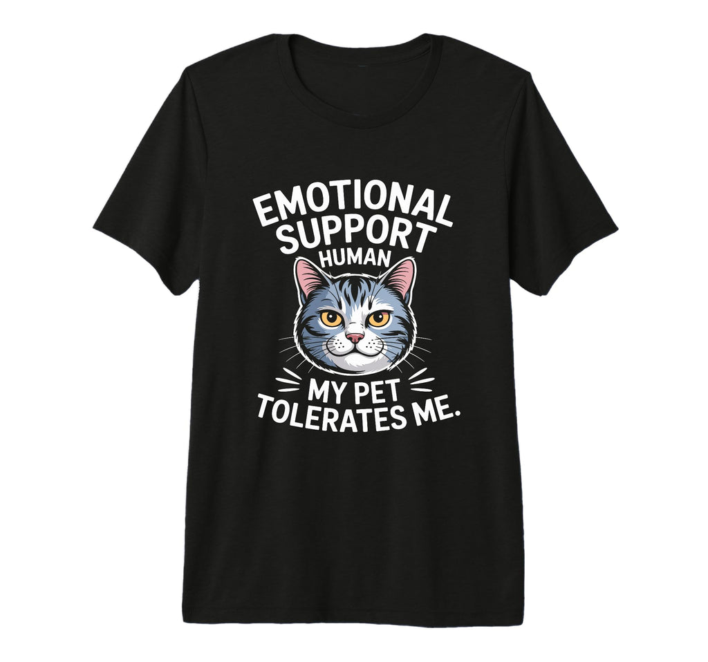 Emotional Support Human Tri Blend T-Shirt - Aesthetic Graphic Unisex - T-Shirt, Sweatshirt, Hoodie