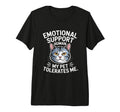 Emotional Support Human Tri Blend T-Shirt - Aesthetic Graphic Unisex - T-Shirt, Sweatshirt, Hoodie