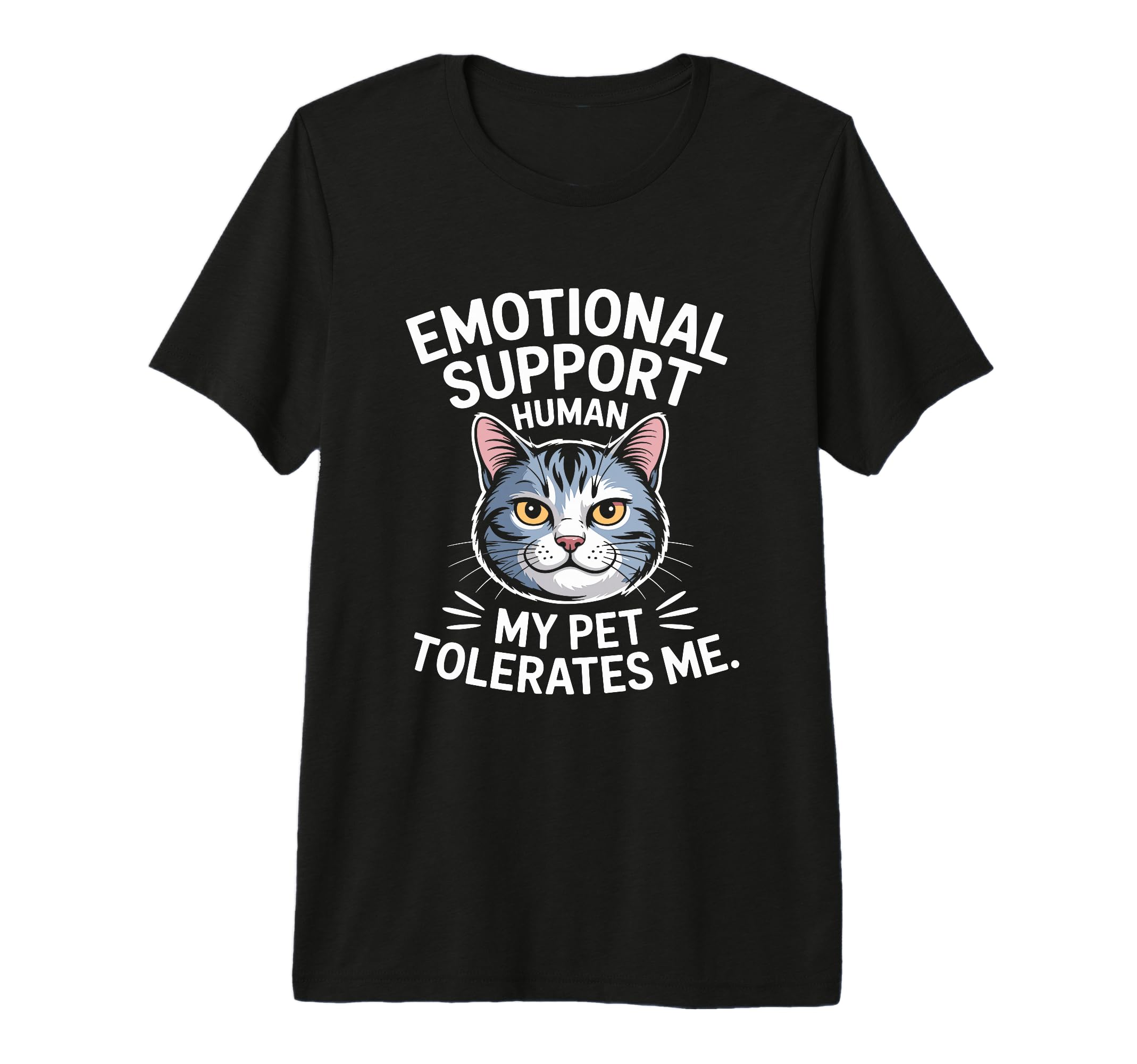 Emotional Support Human Tri Blend T-Shirt - Aesthetic Graphic Unisex - T-Shirt, Sweatshirt, Hoodie