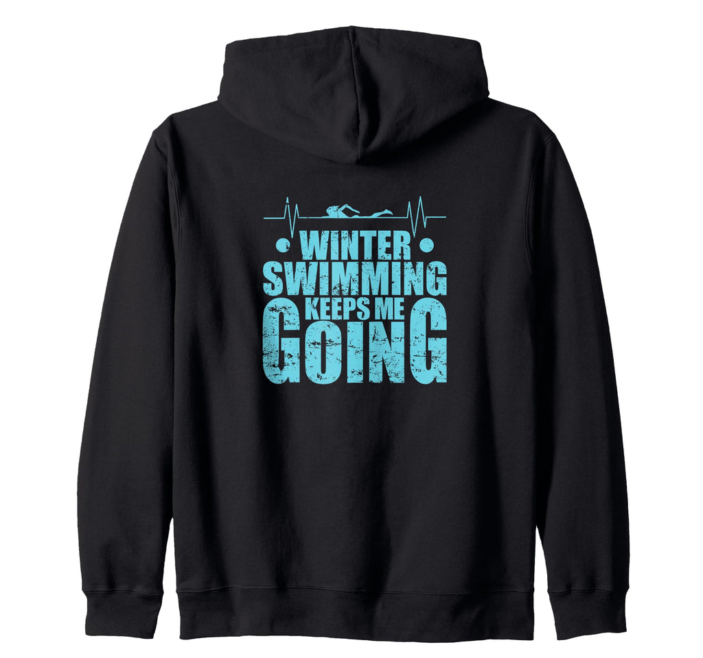 Swimming Water Cold Winter Ice Sweatshirt - Trendy Graphic Men Women - T-Shirt, Sweatshirt, Hoodie
