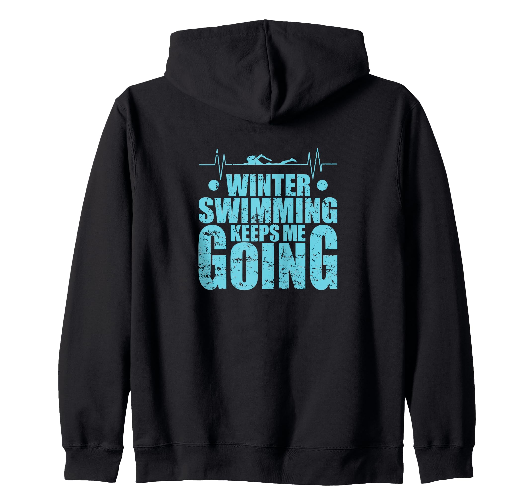 Swimming Water Cold Winter Ice Sweatshirt - Trendy Graphic Men Women - T-Shirt, Sweatshirt, Hoodie
