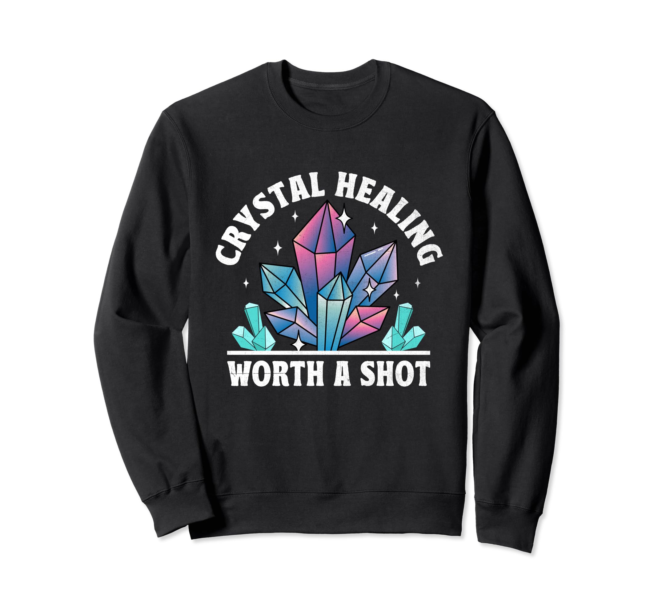 Spiritual Crystal Stones Healing Sweatshirt - Aesthetic Graphic Men Women - T-Shirt, Sweatshirt, Hoodie