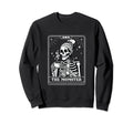 Momster Tarot Card Coffee Drinking Sweatshirt - Trendy Graphic Unisex - T-Shirt, Sweatshirt, Hoodie