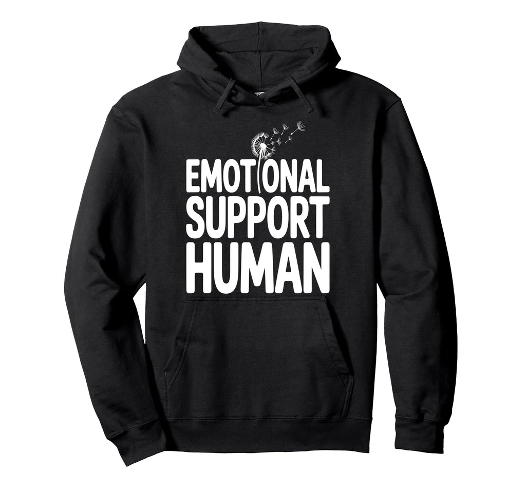 Emotional Support Human Hoodie - Aesthetic Graphic Men Women - T-Shirt, Sweatshirt, Hoodie
