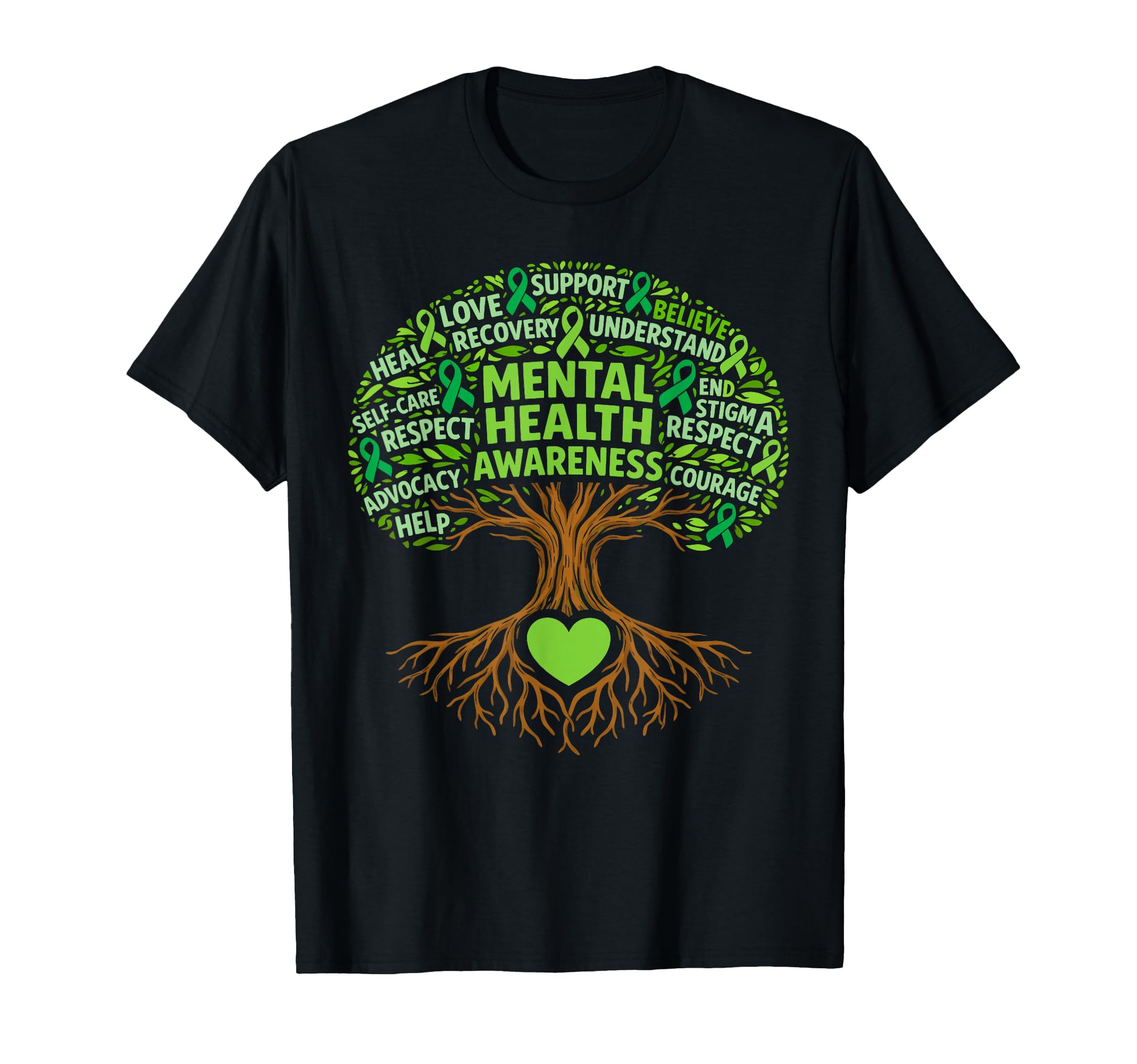 Mental Health Awareness Support Squad T-Shirt - Unique Graphic Men Women - T-Shirt, Sweatshirt, Hoodie