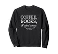 Coffee Books Oxford Commas Sweatshirt - Custom Art Print Men Women - T-Shirt, Sweatshirt, Hoodie