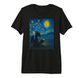 Van Gogh Starry Night Fantasy Reader T-Shirt - Trendy Graphic Unisex - T-Shirt, Sweatshirt, Hoodie