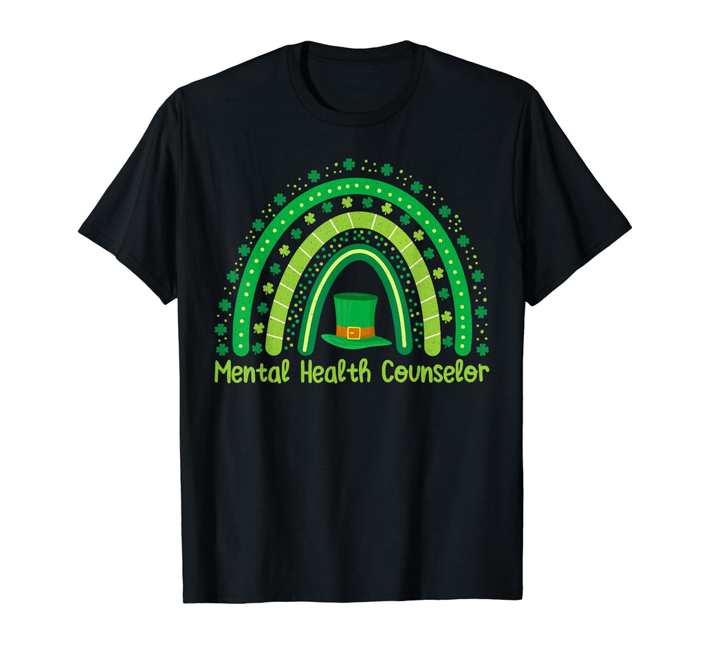 Lucky Shamrock Rainbow Paddys Day Mental T-Shirt - Graphic Print Men Women - T-Shirt, Sweatshirt, Hoodie
