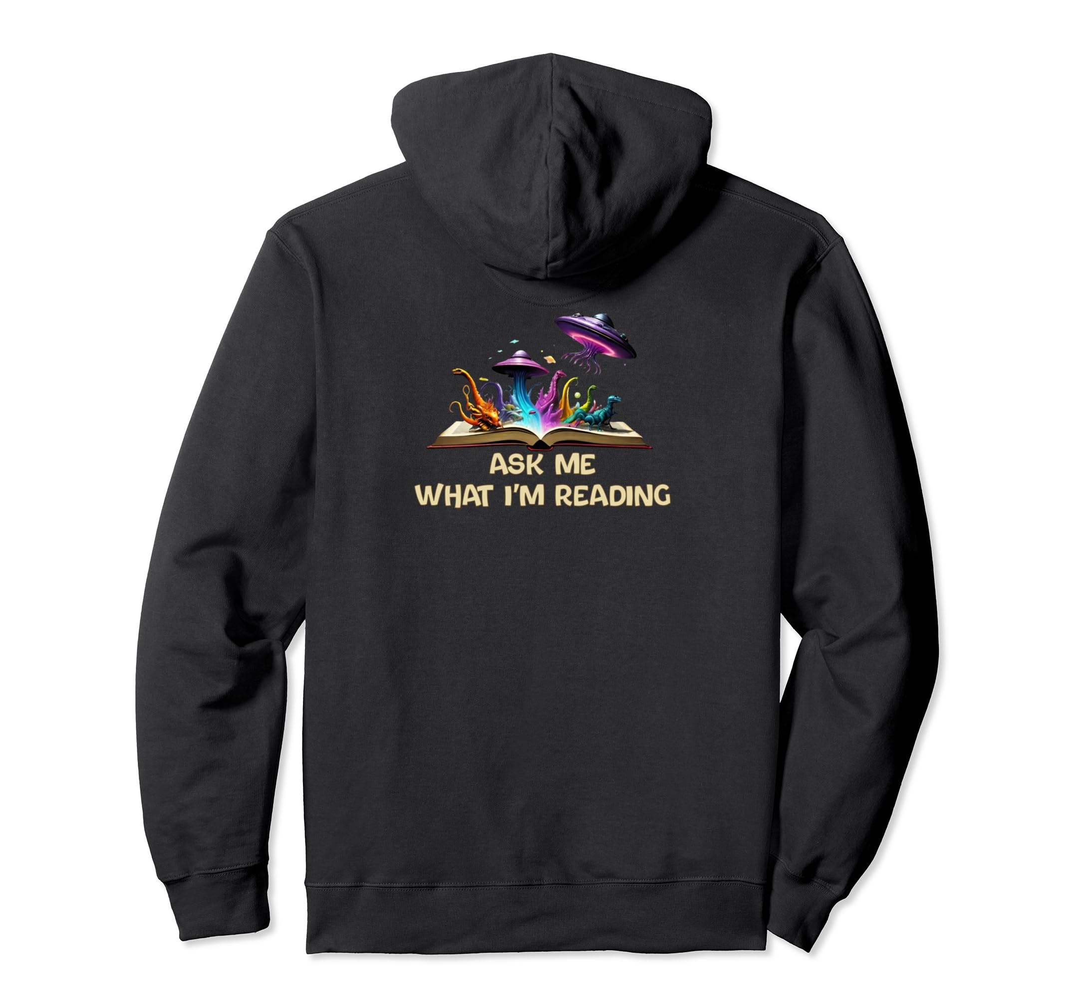 Ask Me What Im Reading Book Worm Hoodie - Aesthetic Graphic Unisex - T-Shirt, Sweatshirt, Hoodie