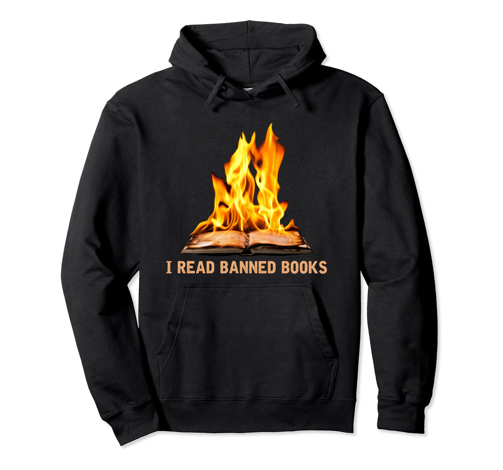 Banned Book Week Read Banned Books Book Hoodie - Minimalist Print Unisex - T-Shirt, Sweatshirt, Hoodie