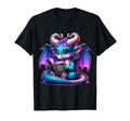 Book Dragon Reading Lover T-Shirt - Casual Everyday Wear Unisex - T-Shirt, Sweatshirt, Hoodie