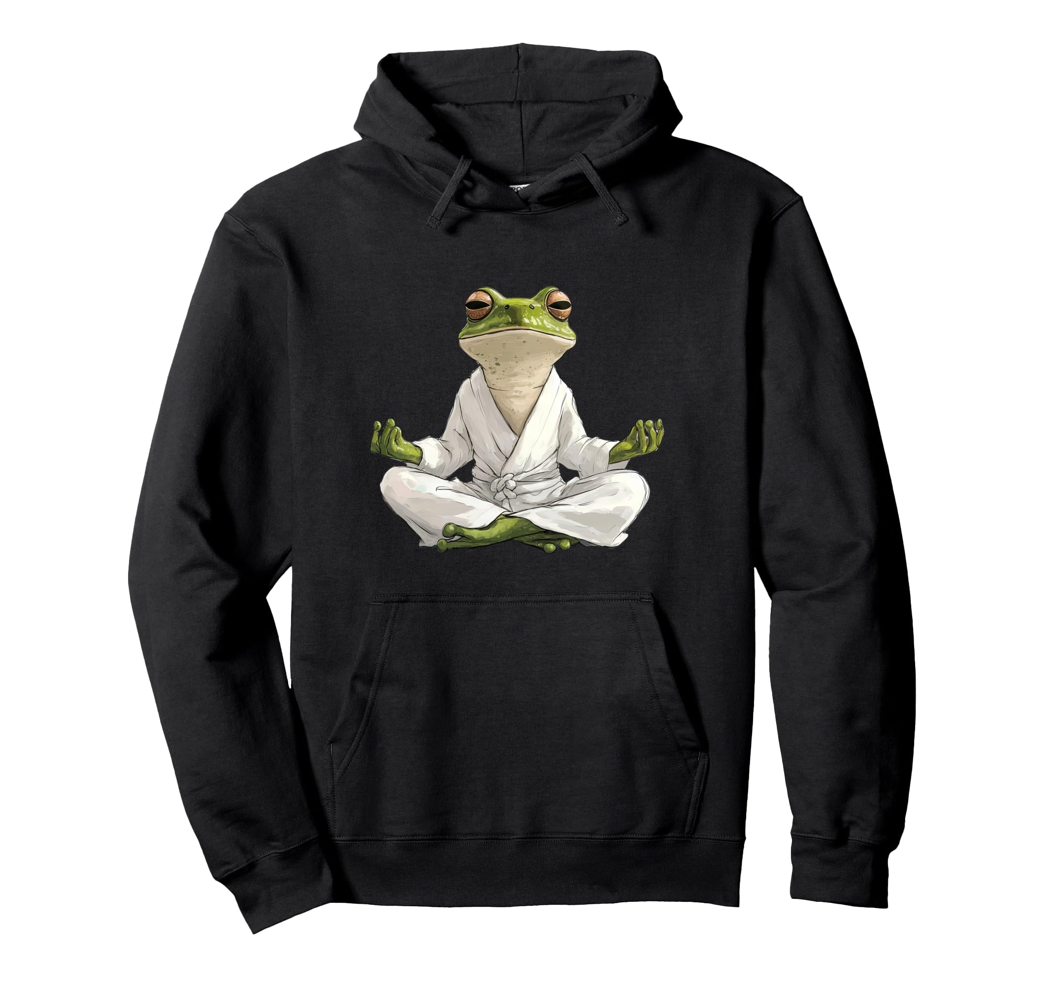 Zen Frog Meditation Art Yoga And Hoodie - Streetwear Style Unisex - T-Shirt, Sweatshirt, Hoodie