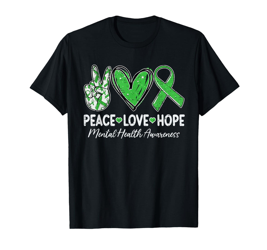 Mental Health Matters Awareness Peace T-Shirt - Unique Graphic Men Women - T-Shirt, Sweatshirt, Hoodie