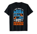 Bearded Dragon Reptile Literature T-Shirt - Custom Art Print Men Women - T-Shirt, Sweatshirt, Hoodie