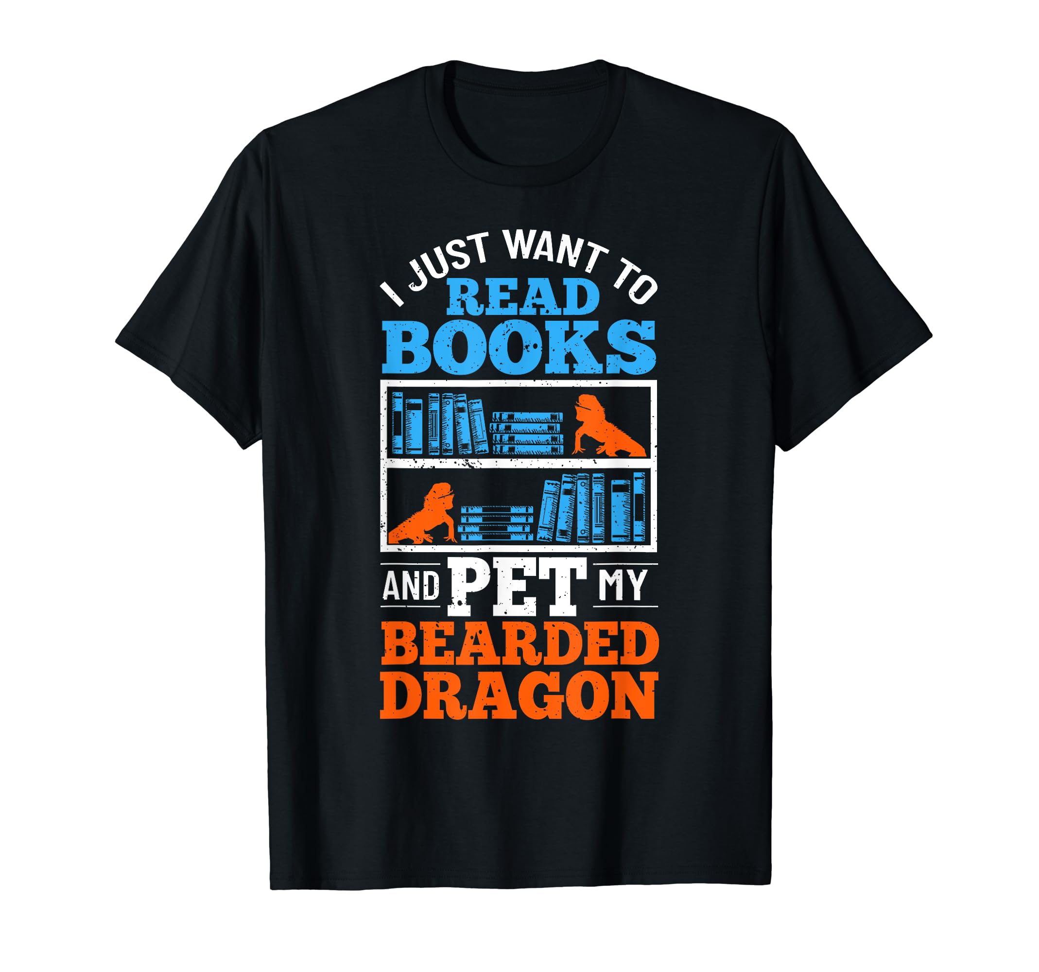 Bearded Dragon Reptile Literature T-Shirt - Custom Art Print Men Women - T-Shirt, Sweatshirt, Hoodie
