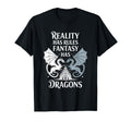Funny Fantasy Book Reading Dragon Books T-Shirt - Graphic Print for Adults - T-Shirt, Sweatshirt, Hoodie